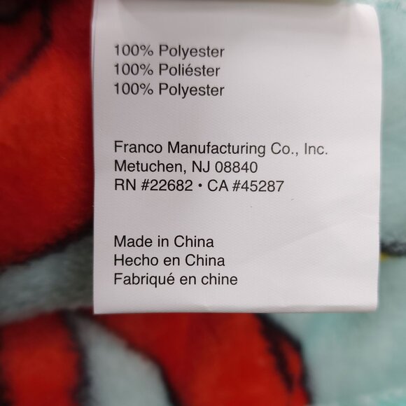 Dr. Seuss The Grinch Oversized Plush Throw Blanket 50" x 60" Green Background - Picture 10 of 11